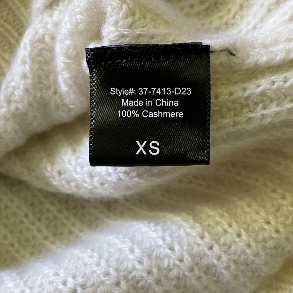 JENNI KAYNE-Cashmere Half Zip size xs - Picture 6 of 8